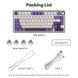 Механічна ігрова клавіатура RK Royal Kludge R75 фіолетова 75% RGB Type-C Hot-Swap 2111394236 фото 6