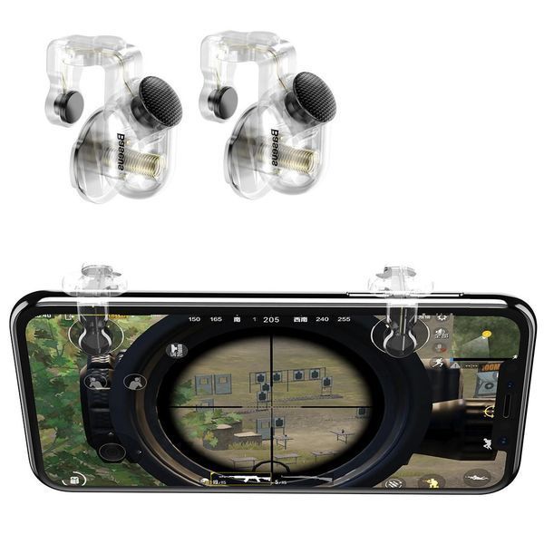 Игровой контроллер, триггеры, курки Trigger Baseus Red-Dot прозрачный для игры в PUBG MOBILE 1435185431 фото