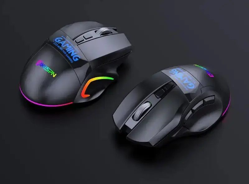 Миша бездротова ігрова MiKESPN W10 з акумулятором та підсвічуванням 2.4 gHz+Bluetooth W10 фото