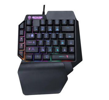 Клавіатура дротова ігрова Sundy PUBG Mobile Keyboard G01 USB Black з підсвічуванням 2035185443 фото