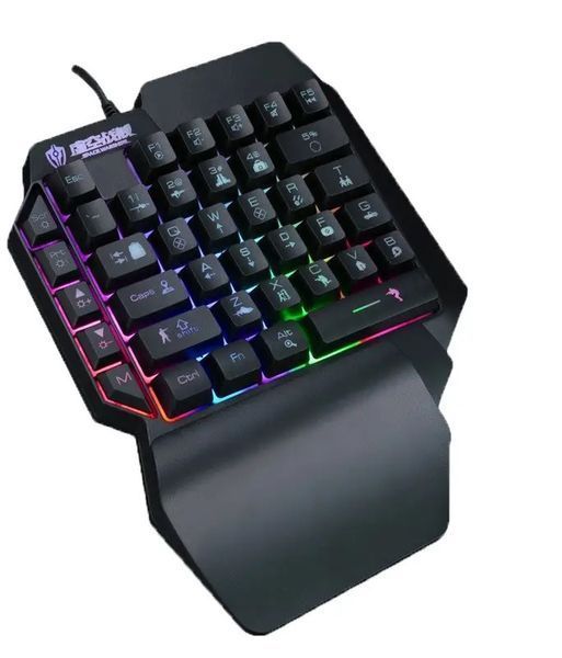 Клавіатура дротова ігрова Sundy PUBG Mobile Keyboard G01 USB Black з підсвічуванням 2035185443 фото