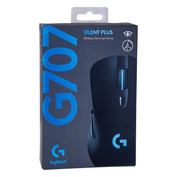 Бездротова USB Мишка G707 сенсор HERO 16K, USB адаптер, кабель Micro USB RGB LED підсвічування Black 2035185475 фото