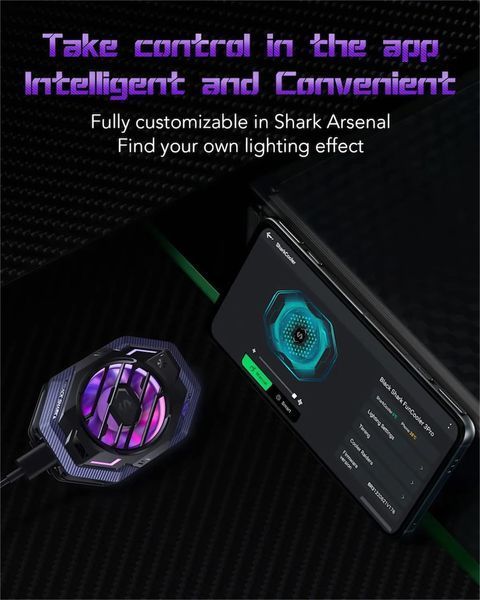 Кулер охолодження телефону Black Shark Funcooler 3 Pro BR31 з Пельтьє вентилятор смартфона iphone android 1977625208 фото