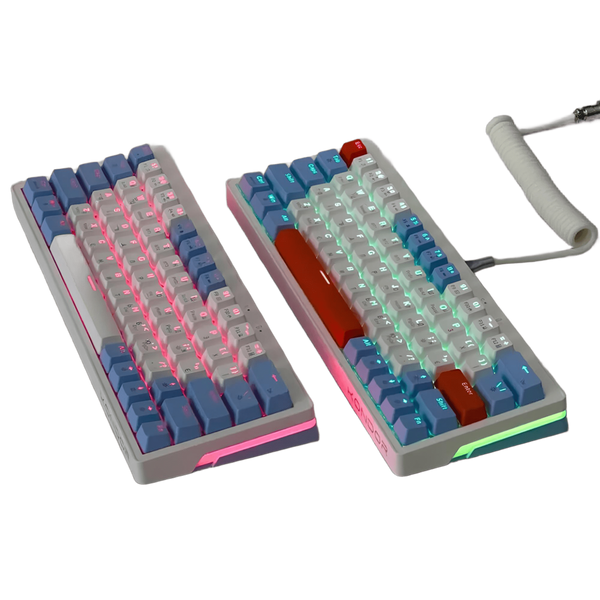 Бездротова ігрова механічна клавіатура Kondor Starlight PRO блакитна Hot-Swap RGB Type-C Bluetooth  2111394224 фото