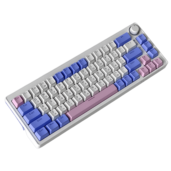 Механічна ігрова клавіатура Kondor Moonlight фіолетова Switch Hot-Swap RGB Roller Type-C 2111394225 фото