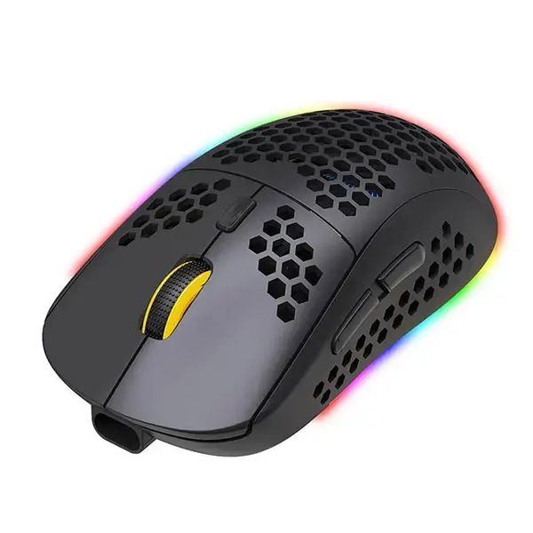 Миша бездротова ігрова HYSO Т90 з акумулятором та підсвічуванням 2.4 gHz+Bluetooth 2035185458 фото