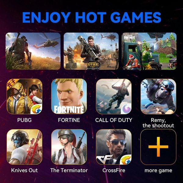 Мобильный игровой Bluetooth 5.0 адаптер с игровой клавиатурой и мышкой Mix SE PUBG Mobile 1885702451 фото