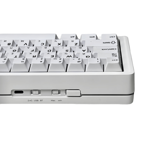Бездротова механічна ігрова клавіатура Kondor Moonlight PRIME біла Citrus Grape Switch Hot-Swap RGB Roller Type-C Bluetooth Gasket PBT 2111394227 фото