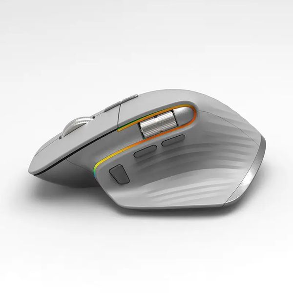 Миша бездротова, безшумна ігрова Gamous M10 White з акумулятором та підсвічуванням 2.4 gHz+Bluetooth 2035185460 фото