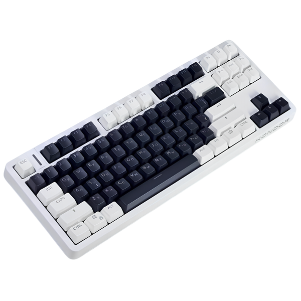 Механічна ігрова клавіатура Kondor Orion Lite чорно-біла TKL Hot-Swap Rainbow LED Type-C Anti-Ghosting N-Key 2111394231 фото