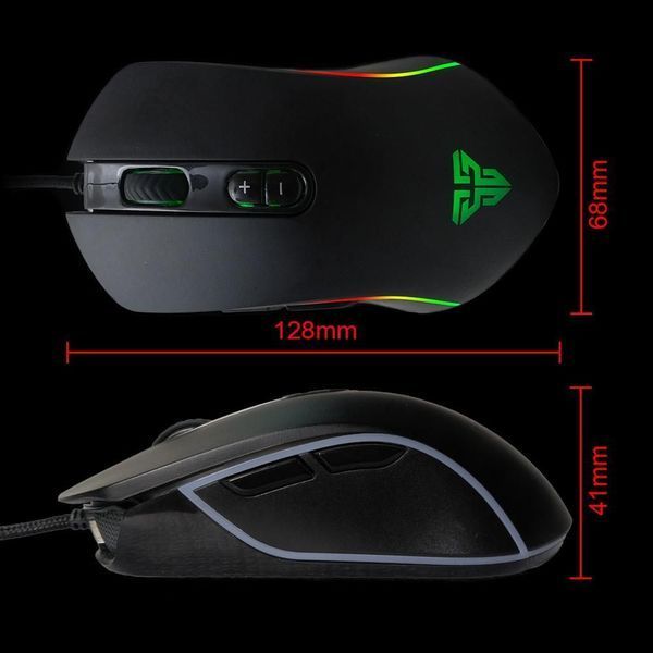 Ігрова комп'ютерна миша Fantech X9 Thor USB з RGB c підсвічуванням 1.8м DPI 4800 Програмована Black 2035185467 фото