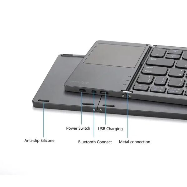 Беспроводная складная клавиатура Sundy Gforse IQ – 75 с сенсорной панелью 2111394216 фото