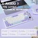 Бездротова механічна клавіатура Ajazz Ak820 Pro фіолетова RGB Hot-Swap 75% Bluetooth ігрова 2111394216 фото 8
