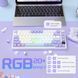 Бездротова механічна клавіатура Ajazz Ak820 Pro фіолетова RGB Hot-Swap 75% Bluetooth ігрова 2111394216 фото 9