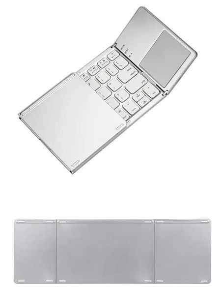 Беспроводная складная клавиатура Sundy Gforse IQ – 75 Silver с сенсорной панелью 2111394218 фото