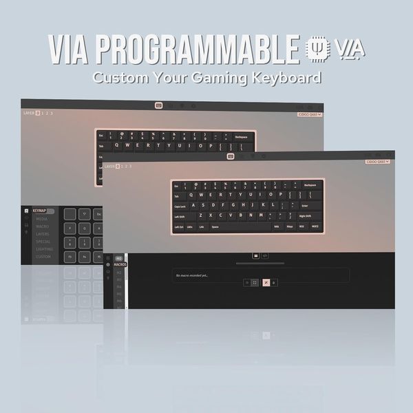 Механічна бездротова ігрова клавіатура CIDOO QK61 v2 біла 60% RGB підсвітка Hot-Swap Type-C Bluetooth 2111394218 фото