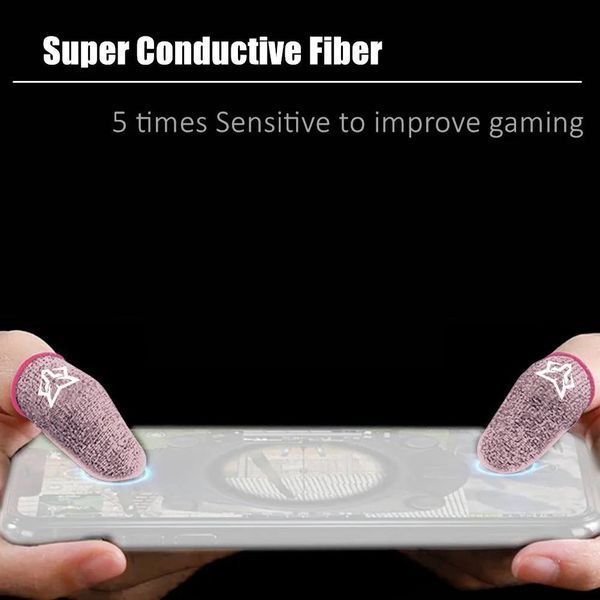 Напальчники Sarafox v7 Copper Fiber для ігор на телефоні та планшеті рожеві &ndash; 2 шт 1865521945 фото
