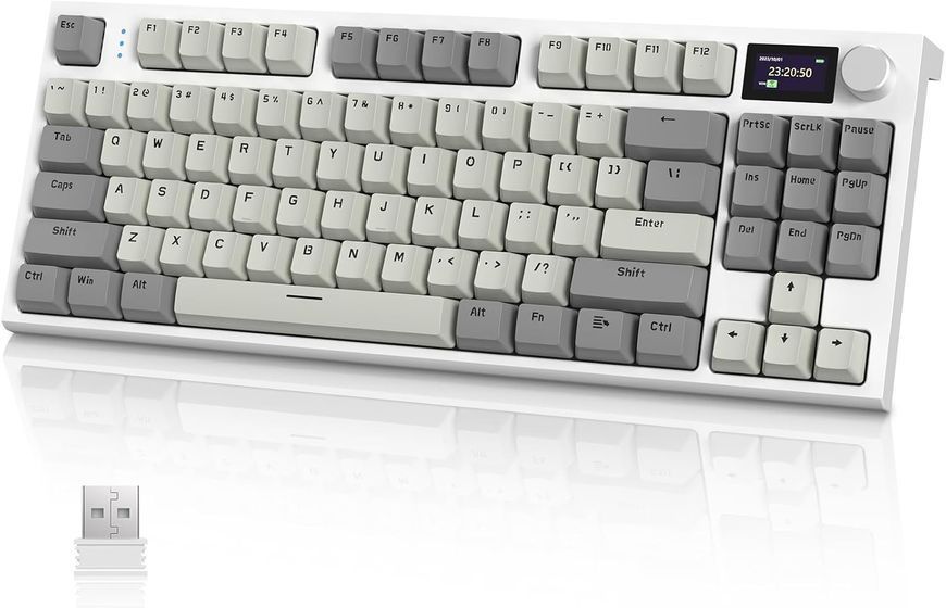 Игровая беспроводная механическая клавиатура ATTACK SHARK K86 серая с Hot-Swap RGB Bluetooth Type-C 2111394219 фото