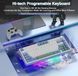 Беспроводная механическая клавиатура AULA F75 зелёная RGB Hot-Swap 75% Bluetooth Type-C игровая 2111394237 фото 9