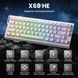 Механічна клавіатура ATTACK SHARK X68 HE біла Hall Effect RGB Type-C 8000 Гц 2111394220 фото 3